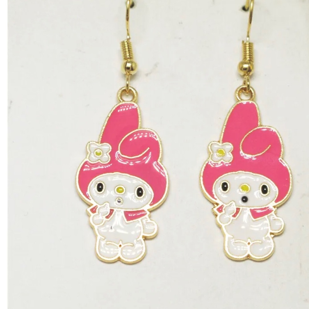 NIP Cute Kitty Cat Bunny Rabbit Earrings Just in Time for Easter! French Hook